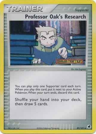 Professor Oak's Research (80/101) (Stamped) [EX: Dragon Frontiers]