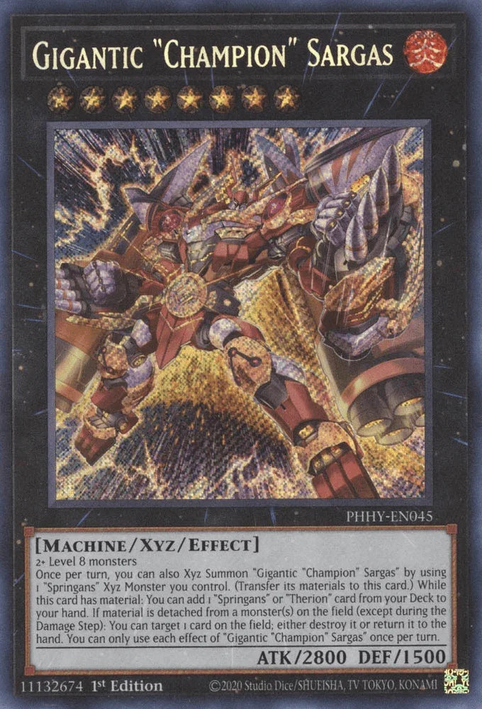 Gigantic "Champion" Sargas [PHHY-EN045] Secret Rare
