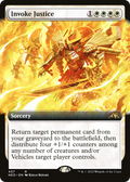 Invoke Justice (NEO-437) - Kamigawa: Neon Dynasty: (Extended Art)
