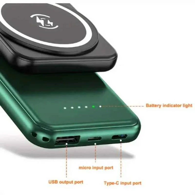 Ultra-Thin 10000mAh Magnetic Power Bank with 20W Fast Charging