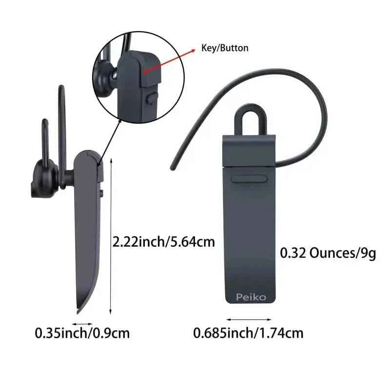 PEIKO World Language Translator Single Earbud – Real-Time Voice Translation