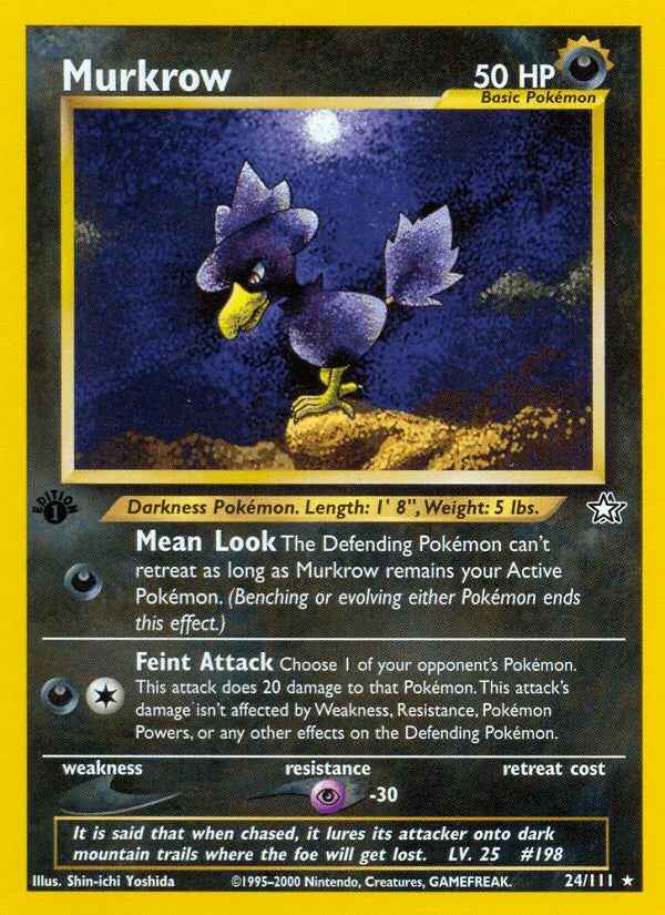 Murkrow (24/111) [Neo Genesis 1st Edition]