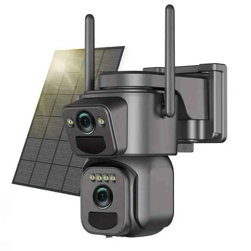 Solar WiFi Security Camera – 360° View, 10x Zoom, Night Vision & Motion Detection