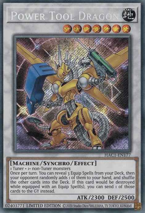 Power Tool Dragon [HAC1-EN177] Secret Rare