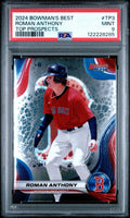 Graded 2024 Topps Bowmans Best Roman Anthony #TP3 Top Prospects Rookie RC Baseball Card PSA 9 Mint