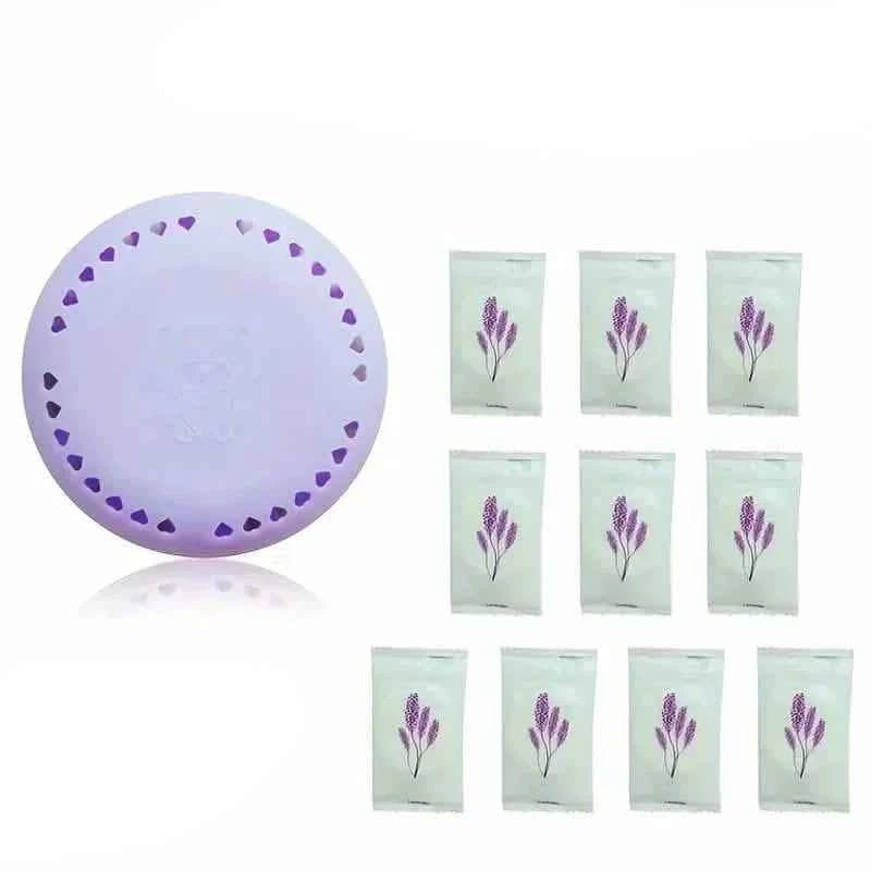 10-Pack: Aromatherapy Air Fresheners - Solid Deodorizer Tablets with Extra Shell