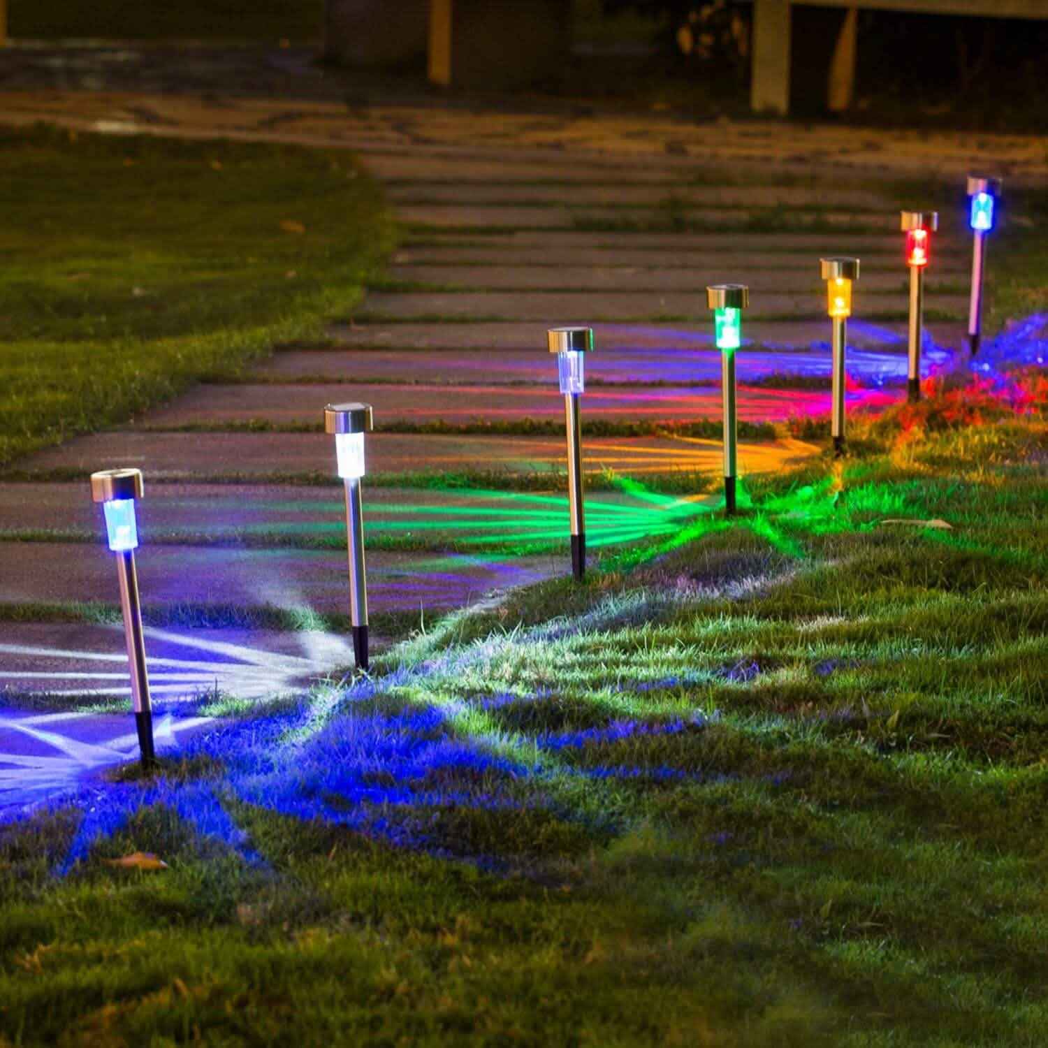 10-Pack: Outdoor Solar Landscape Lawn Light