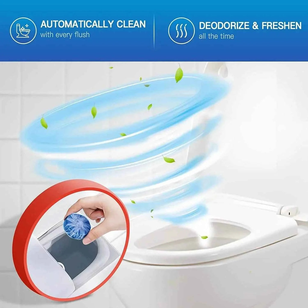 10-Pack: Vacplus Automatic Toilet Bowl Cleaner Tablets, Bathroom Toilet Tank Cleaner