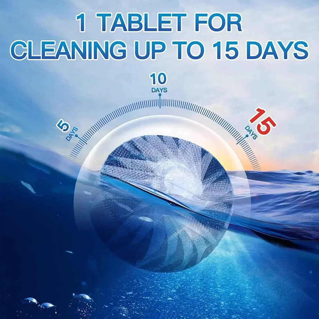 10-Pack: Vacplus Automatic Toilet Bowl Cleaner Tablets, Bathroom Toilet Tank Cleaner