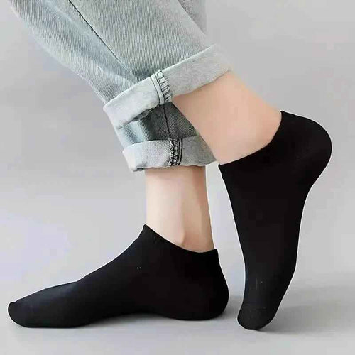 10-Pairs: Men's Plain Knitted Lining Socks