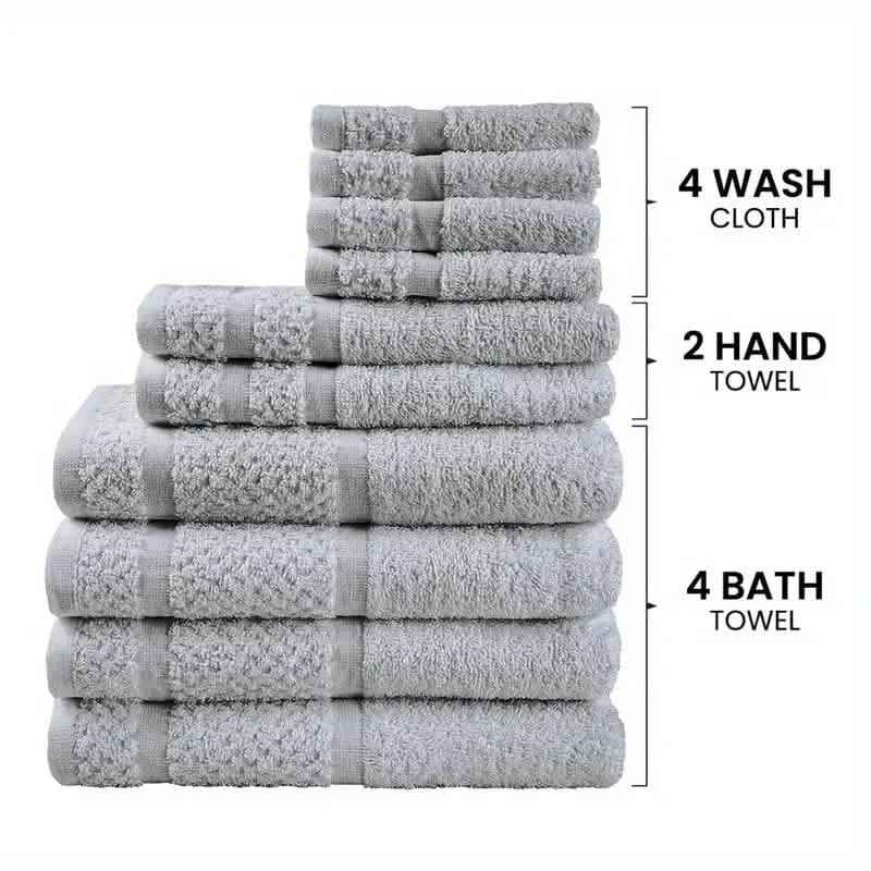 10-Piece: Towel Set with Upgraded Softness & Durability