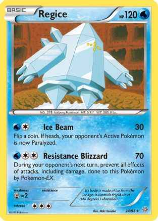 Regice 024/98 - XY  Ancient Origins Reverse Holofoil