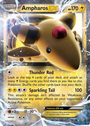 Ampharos EX 027/98 - XY  Ancient Origins Holofoil