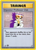 Impostor Professor Oak 073/102 - Base Set Shadowless Unlimited