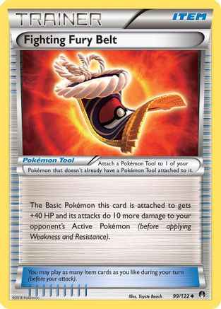 Fighting Fury Belt 099/122 - XY  BREAKpoint Reverse Holofoil