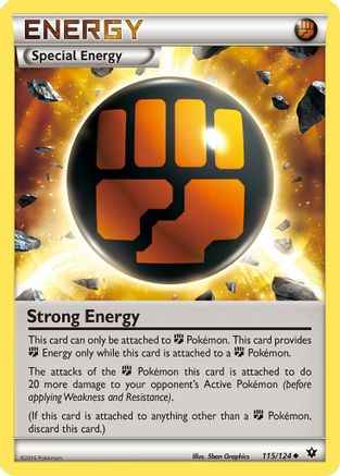 Strong Energy 115/124 - XY  Fates Collide Reverse Holofoil
