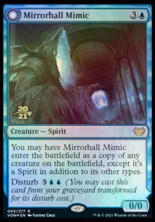 Mirrorhall Mimic // Ghastly Mimicry (PRE-068) - Innistrad: Crimson Vow Promos: (Double Faced Transform) Foil