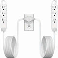 12-Foot Long Extension Cord Power Strip with 6 Feet on Each Side 13A 125V 1625W