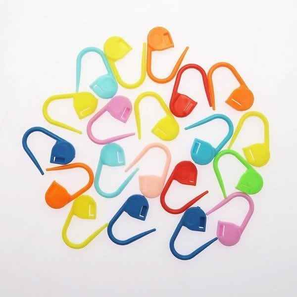 120-Pack: Mix Color Plastic Knitting Tools Locking Stitch Markers Crochet