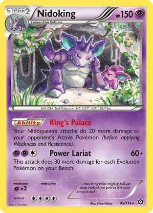 Nidoking 045/114 - XY  Steam Siege Reverse Holofoil