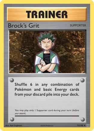 Brock's Grit 074/108 - XY  Evolutions