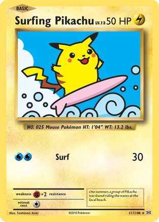 Surfing Pikachu 111/108 - XY  Evolutions