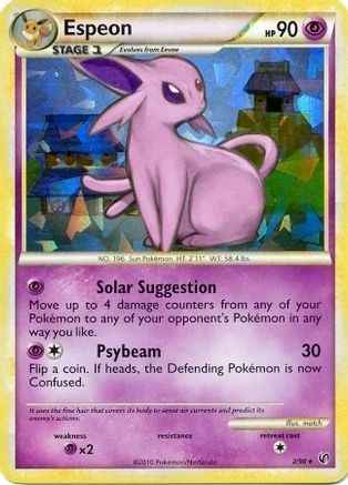 Espeon (HGSS Undaunted - Cracked Ice Holo) 002/090 - Deck Exclusives Holofoil