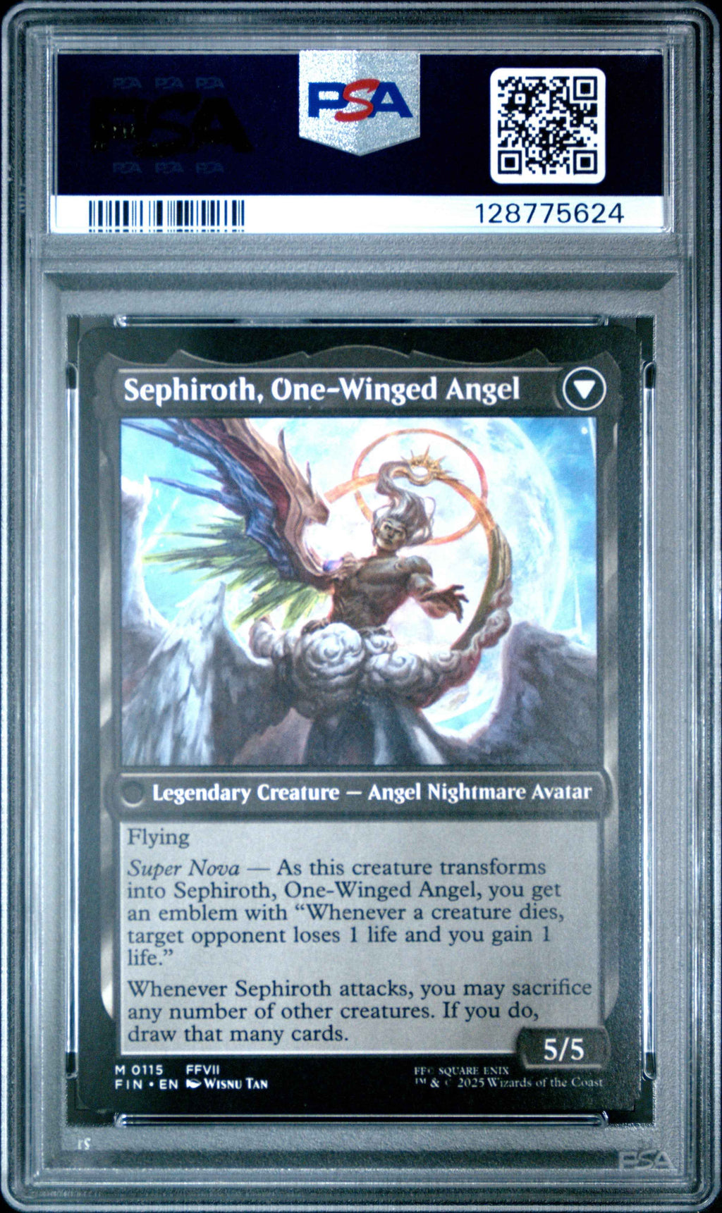 Graded 2025 Magic The Gathering Final Fantasy Sephiroth #0115 Card PSA 10 Gem Mint