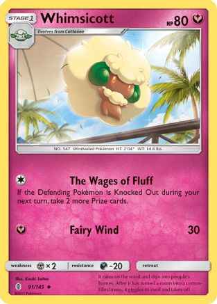 Whimsicott 091/145 - SM  Guardians Rising