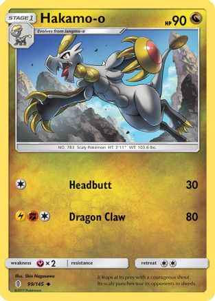 Hakamo-o 099/145 - SM  Guardians Rising Reverse Holofoil