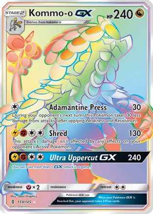 Kommo-o GX (Secret) 159/145 - SM  Guardians Rising Holofoil