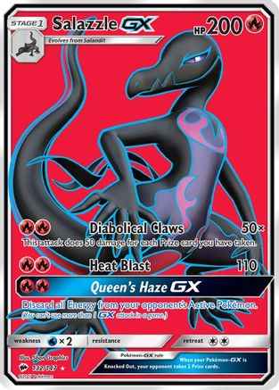 Salazzle GX (Full Art) 132/147 - SM  Burning Shadows Holofoil