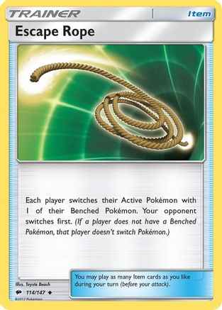 Escape Rope 114/147 - SM  Burning Shadows Reverse Holofoil