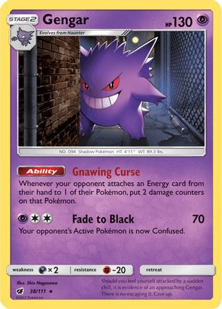 Gengar 038/111 - SM  Crimson Invasion Holofoil