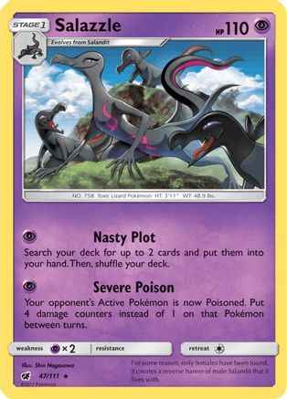 Salazzle 047/111 - SM  Crimson Invasion Holofoil