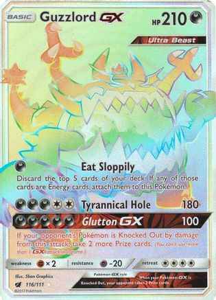 Guzzlord GX (Secret) 116/111 - SM  Crimson Invasion Holofoil