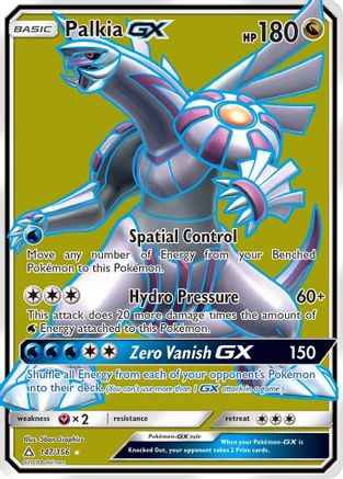 Palkia GX (Full Art) 147/156 - SM  Ultra Prism Holofoil