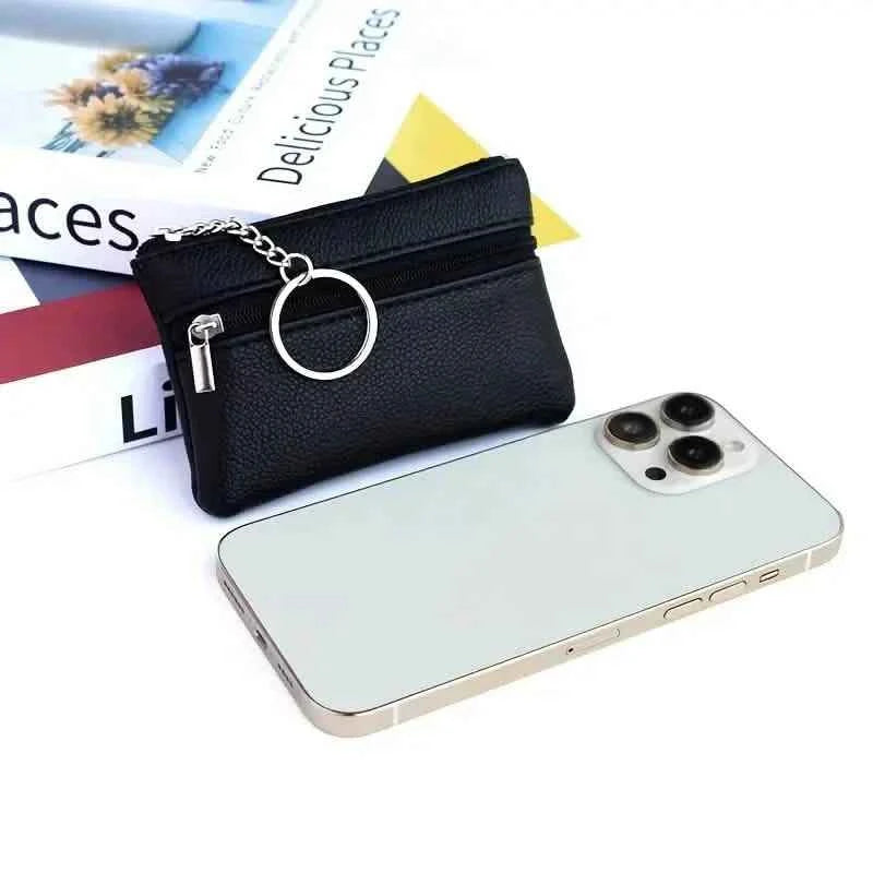 Mini Coin Wallet Purse with Keychain