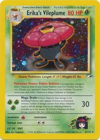 Erika's Vileplume 005/null - Gym Heroes Unlimited Holofoil