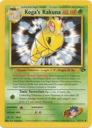 Koga's Kakuna 047/132 - Gym Challenge Unlimited