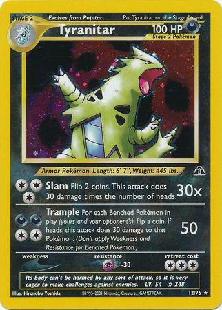 Tyranitar () /75 - Neo Discovery Unlimited Holofoil