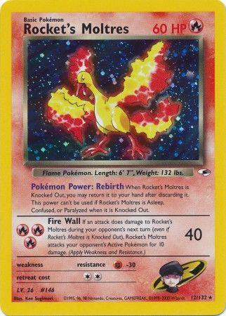 Rocket's Moltres 012/null - Gym Heroes Unlimited Holofoil