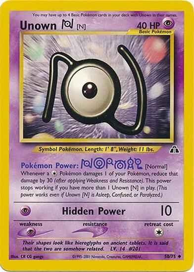 Unown [N] 050/75 - Neo Discovery Unlimited