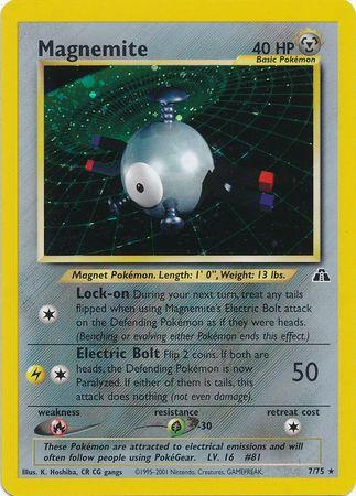 Magnemite () /75 - Neo Discovery Unlimited Holofoil