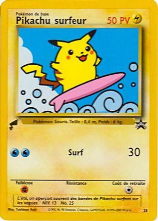 Pikachu (Surfing) 028/null - Pikachu World Collection Promos