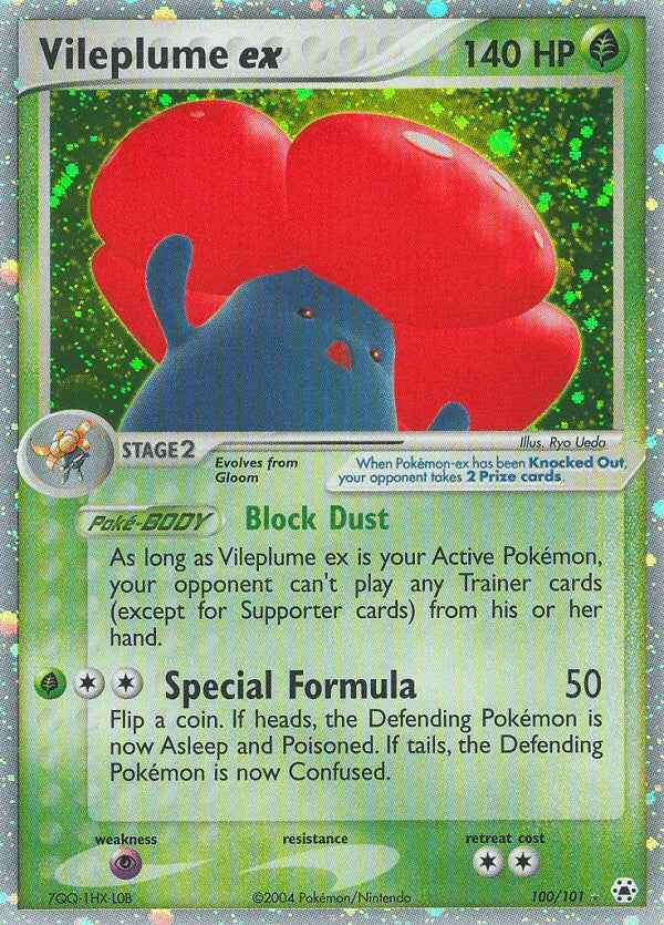 Vileplume ex (100/101) [EX: Hidden Legends]