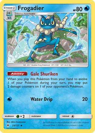 Frogadier 023/131 - SM  Forbidden Light Reverse Holofoil