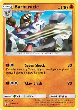 Barbaracle 067/131 - SM  Forbidden Light