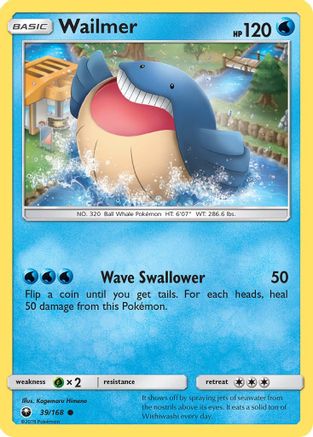 Wailmer 039/168 - SM  Celestial Storm