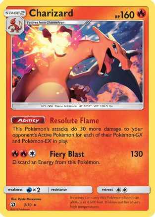 Charizard 003/70 - Dragon Majesty Holofoil